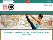 Tablet Screenshot of bikramyoganz.co.nz